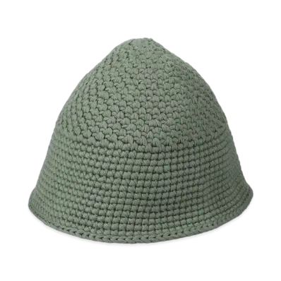 WIND AND SEA x Kijima Takayuki Fishnet Recycled Hand Knit Sailor Hat "Green"