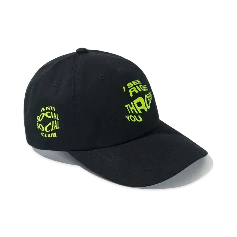 ANTI SOCIAL SOCIAL CLUB Crystal Clear Cap "Black" (FW20)