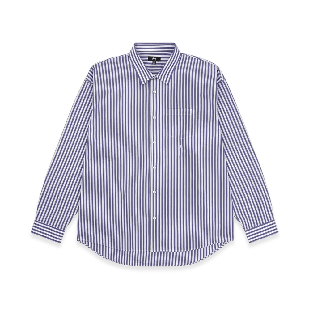 Stussy Classic Poplin Shirt "Blue Stripe"