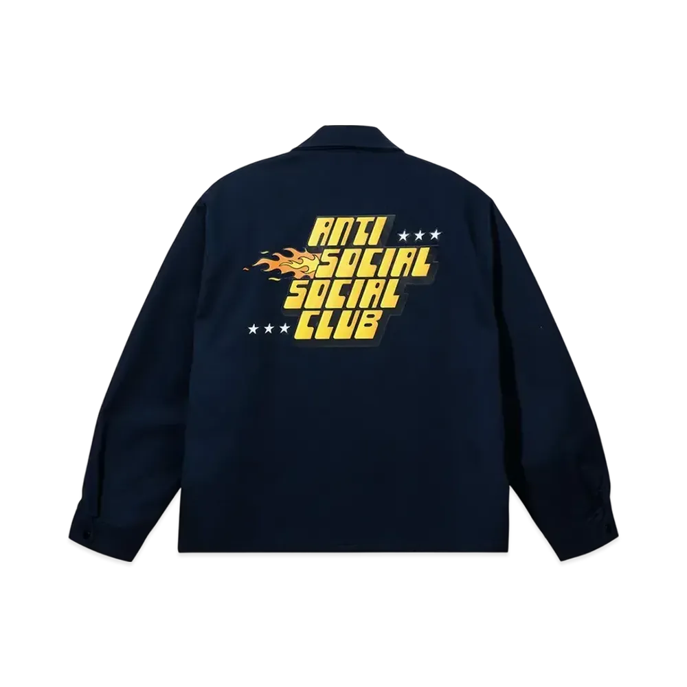 ANTI SOCIAL SOCIAL CLUB Lightweight Mechanic Work Jacket "Black"