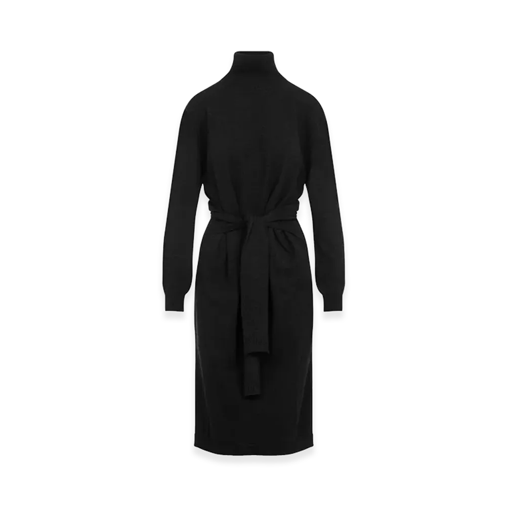 LEMAIRE Women's Wool Blend Knit Dress "Gray"