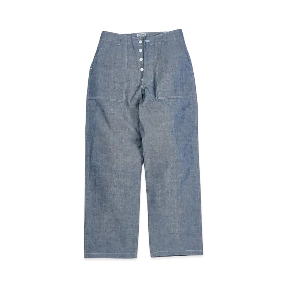 THE REAL McCOY'S Utility Trousers / Chambray "Light Blue"