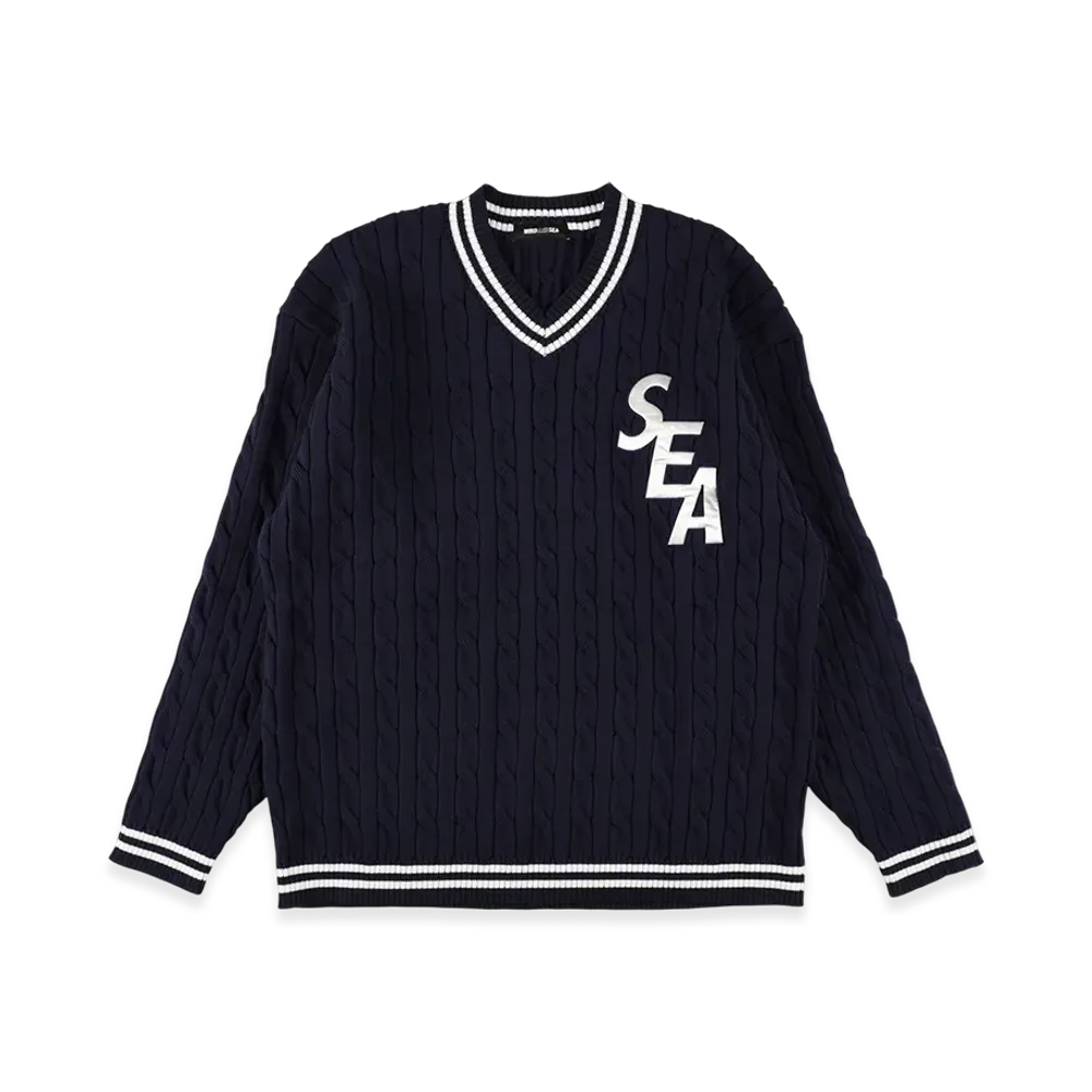 WIND AND SEA TILDEN SWEATER "Navy"