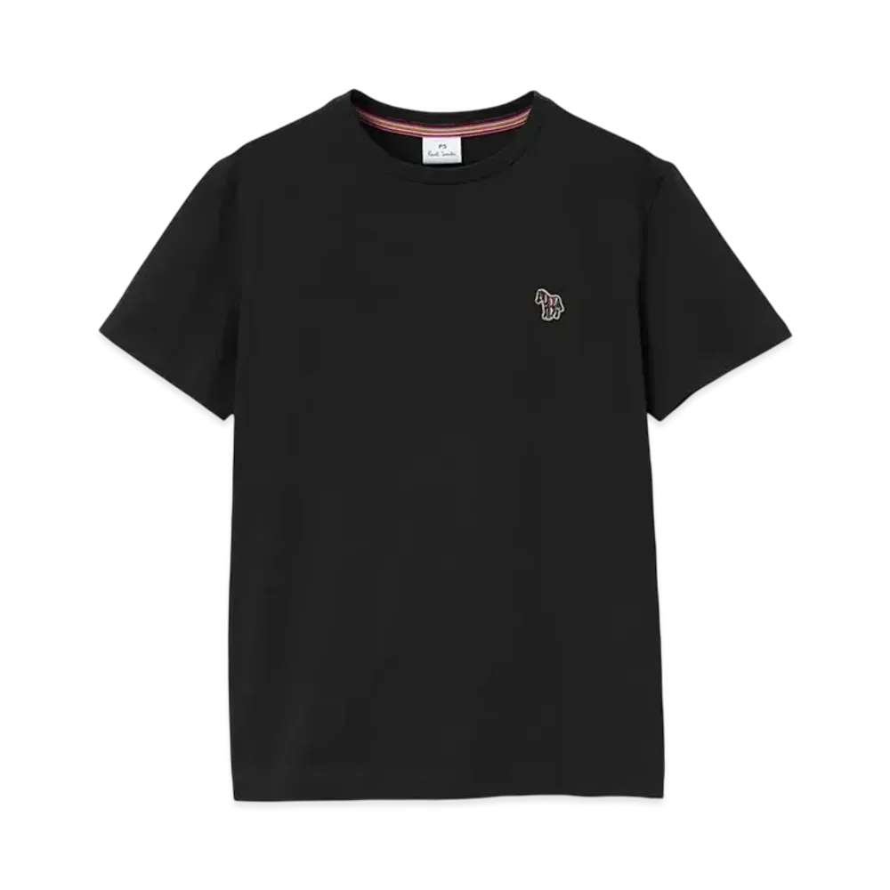 Paul Smith Women's Zebra Patch Short Sleeve T-Shirt "Black"