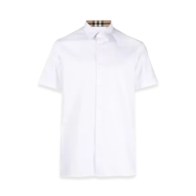 Burberry Stretch Poplin Shirt "White"