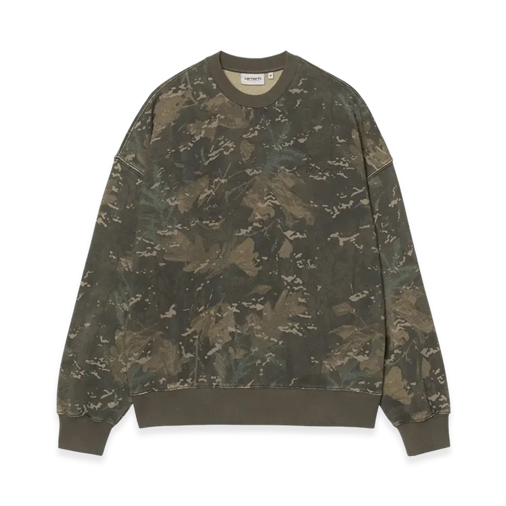 Carhartt WIP Benton Sweat "Camo Combi/Green/Garment Dyed"