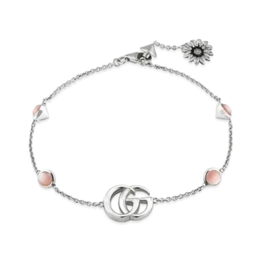 GUCCI Double G Flower Bracelet "Pink"