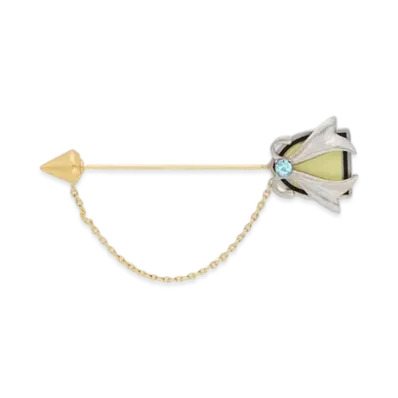 Maison Margiela Crystal Brooch "Gold"