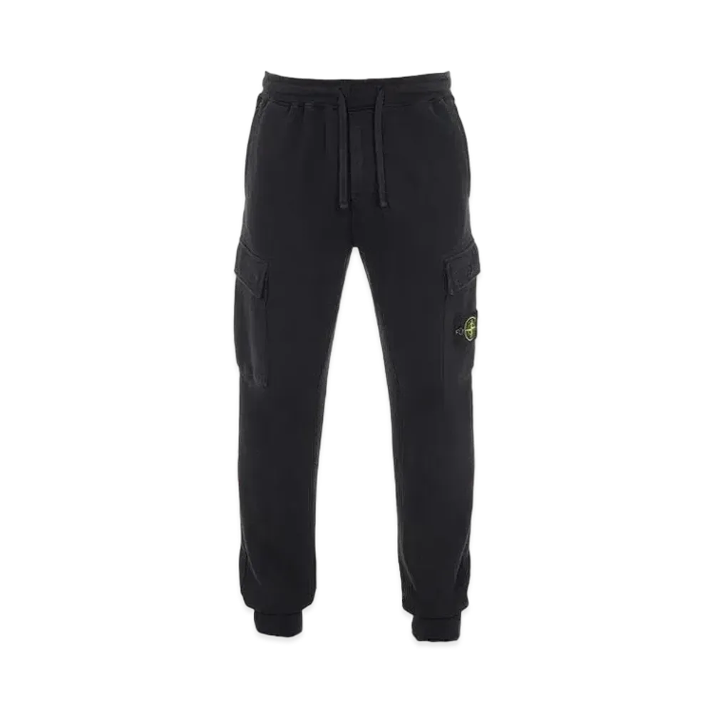 Stone Island 65220 BRUSHED COTTON FLEECE_REGULAR FIT "Black"