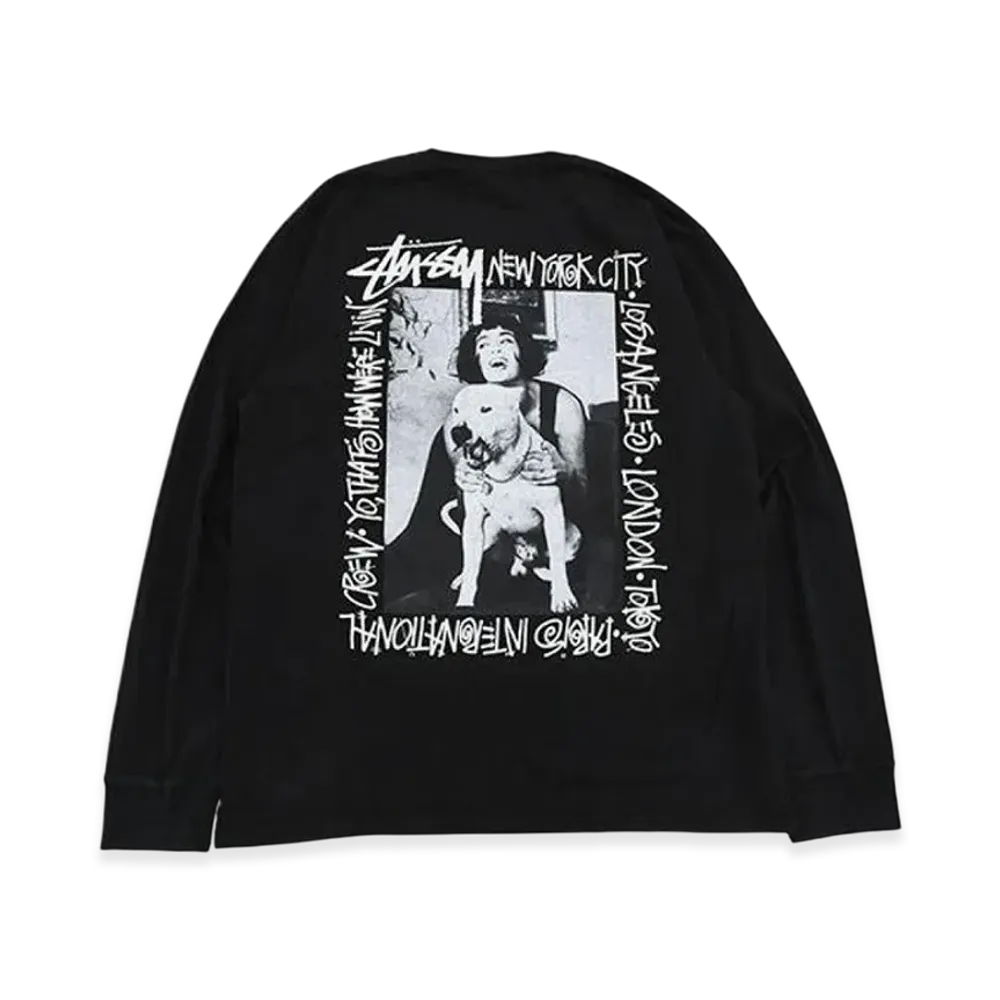 Stussy How We're Livin' Pigment Dyed LS Tee "Black"