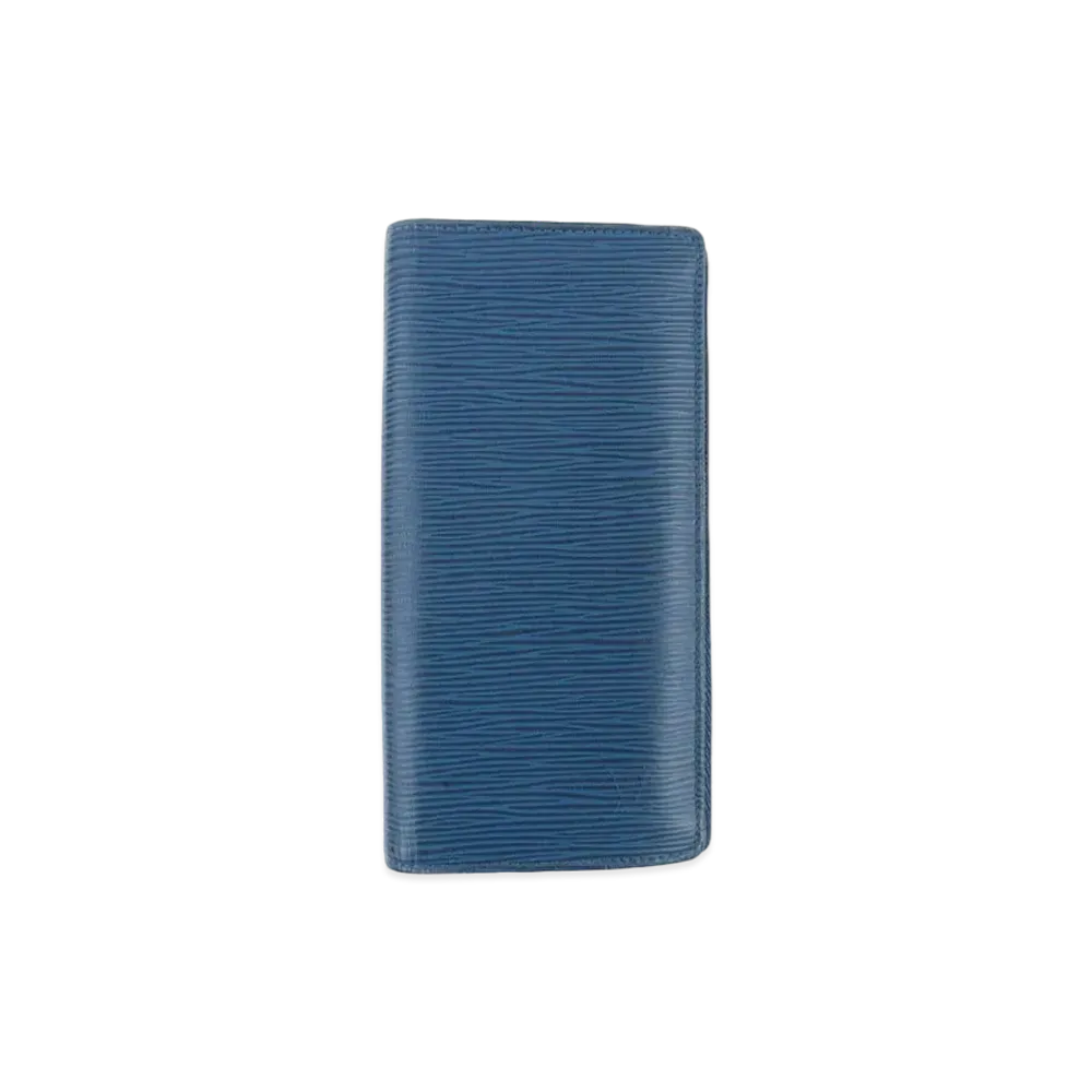 Louis Vuitton Epi Portefeuille Brazza "Blue Celeste"