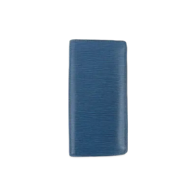 Louis Vuitton Epi Portefeuille Brazza "Blue Celeste"