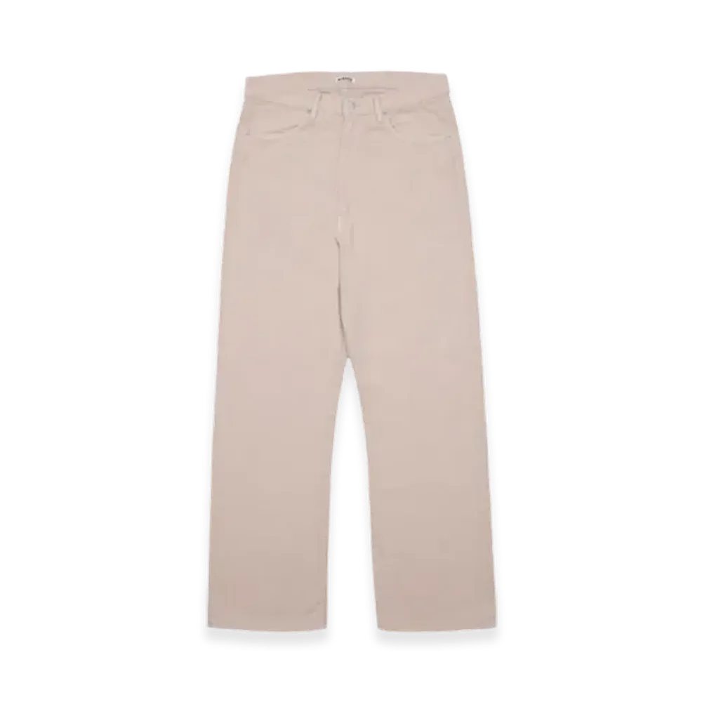 AURALEE Botanical Dyed Selvedge Denim Pants "Natural Pink"