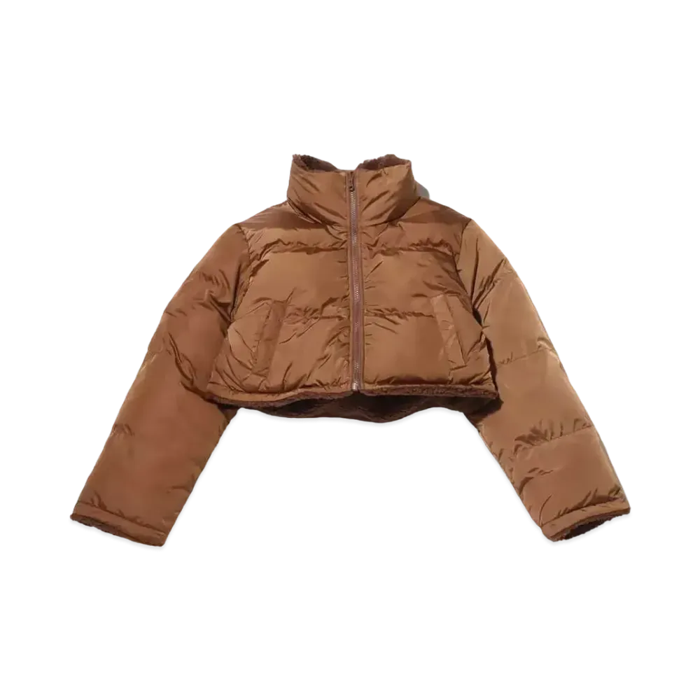 atmos pink Reversible Short Padded Jacket "Brown"