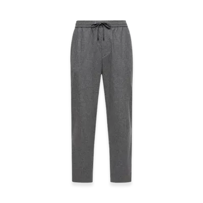 MONCLER Cashmere Blend Jogging Trousers "Dark Grey"