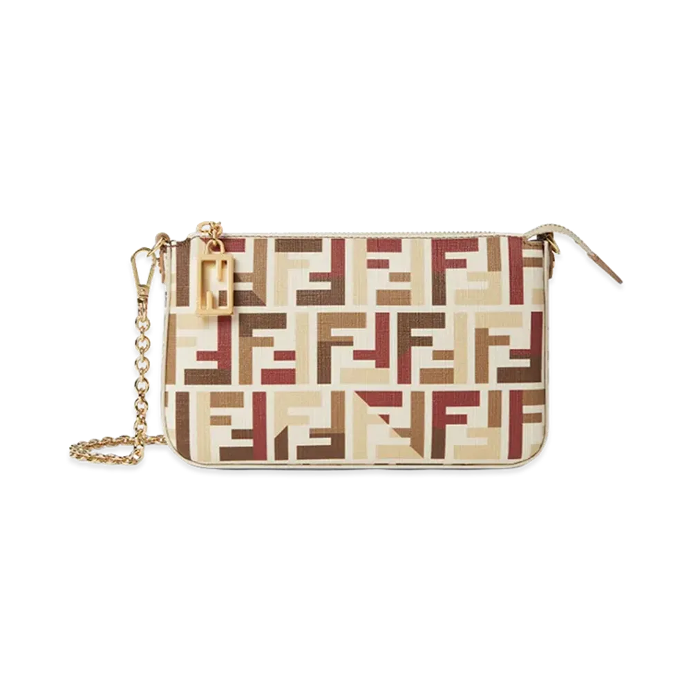 FENDI Women's Pouch With Fabric Chain "Multicolor"