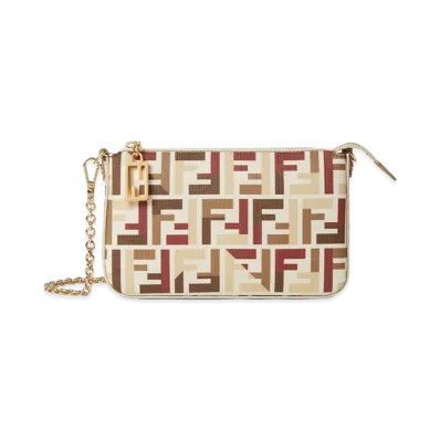 FENDI Women's Pouch With Fabric Chain "Multicolor"