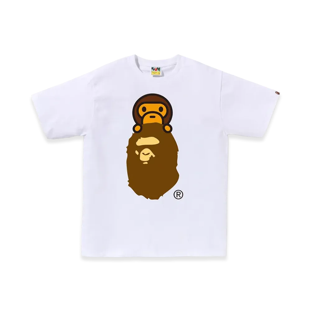 A BATHING APE Milo On Ape Head Tee "White"