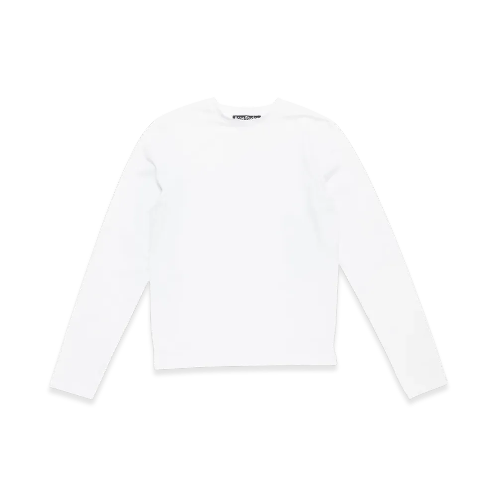 Acne Studios Long Sleeve Tee - Regular Fit "White"