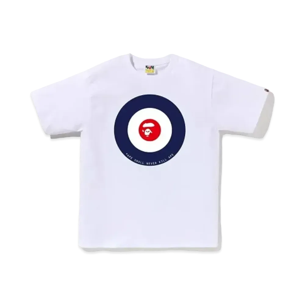 A BATHING APE Ape Target Tee "White"