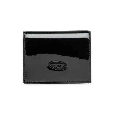 Diesel Play Bi Fold Iii Wallet In Glossy Pu "Black"