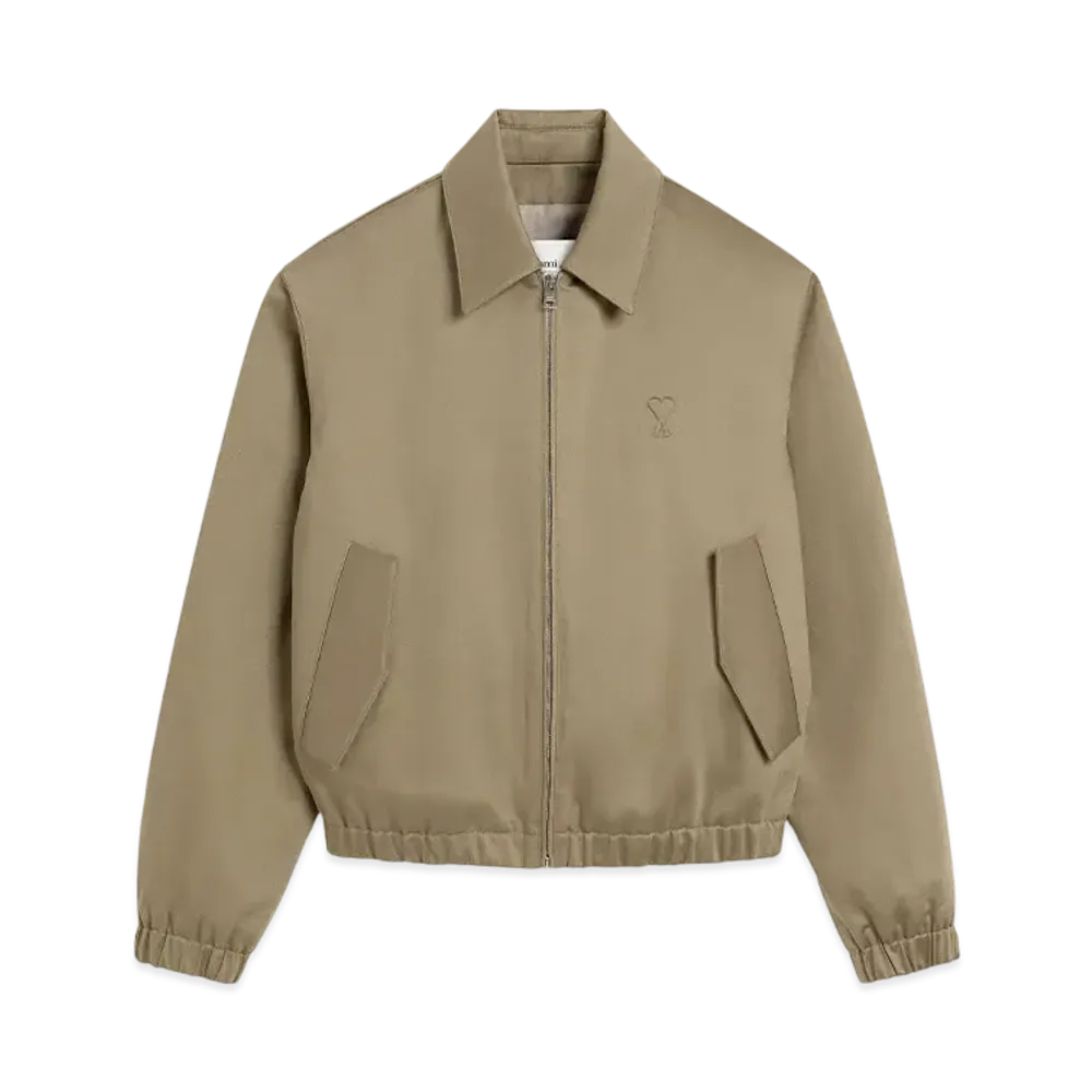 AMI PARIS Amidou Cool Zip Jacket "Laurier"