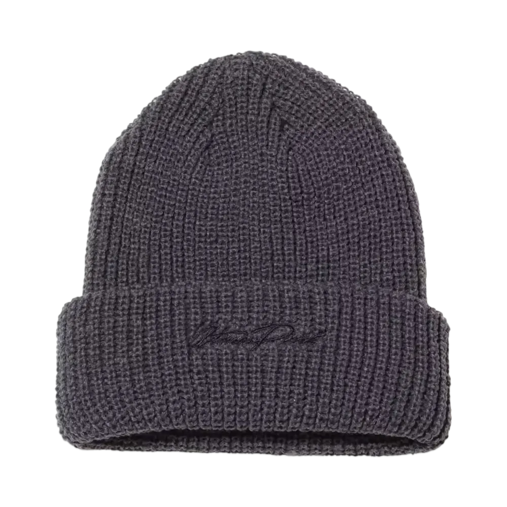 atmos pink Logo Embroidery Beanie "Gray"