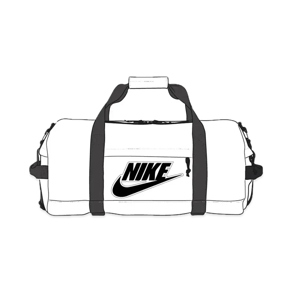 Supreme x Nike Leather Duffle Bag "White"