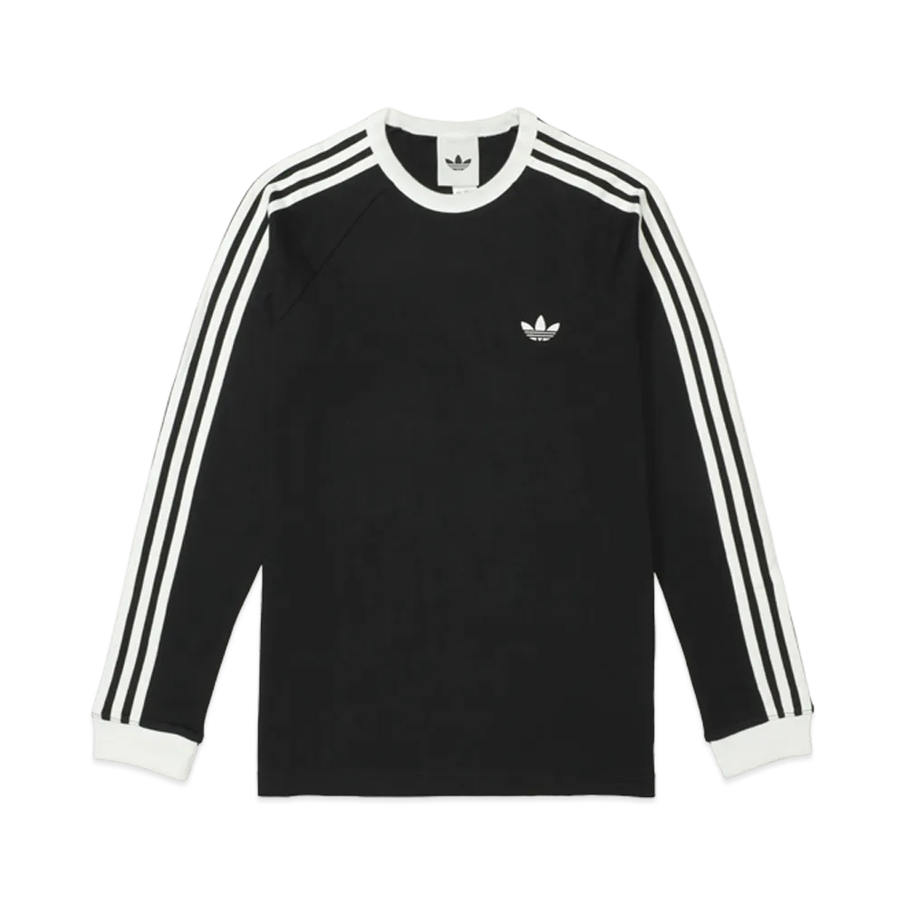 adidas 3-Stripes Long Sleeve T-Shirt "Black"
