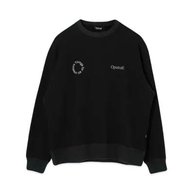 Optstuff Crewneck Sweat Shirt Circle Logo "Black"