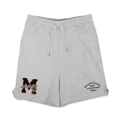 My Sugar Babe M college logo wappen sweat shorts "Heather Gray"