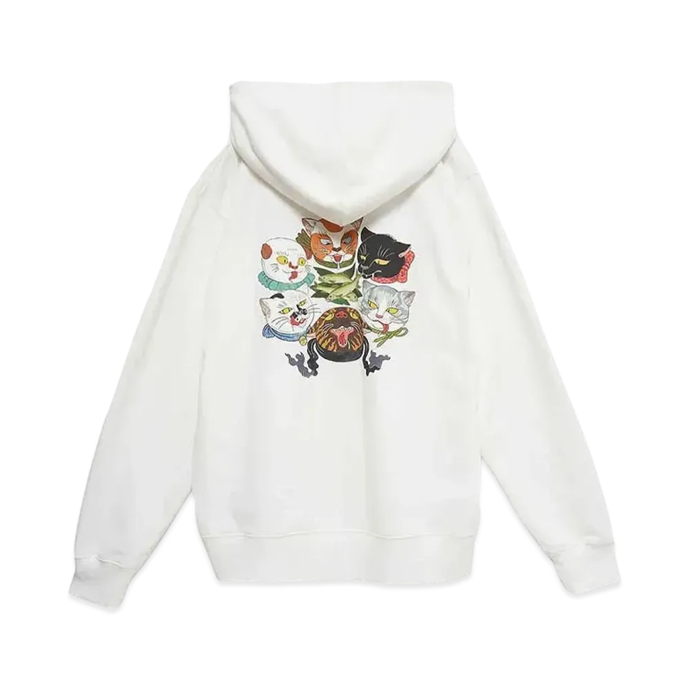 graniph x Ayako Ishiguro Ayu Encirclement Illustration Fleece Parka "Off White"