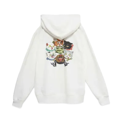graniph x Ayako Ishiguro Ayu Encirclement Illustration Fleece Parka "Off White"