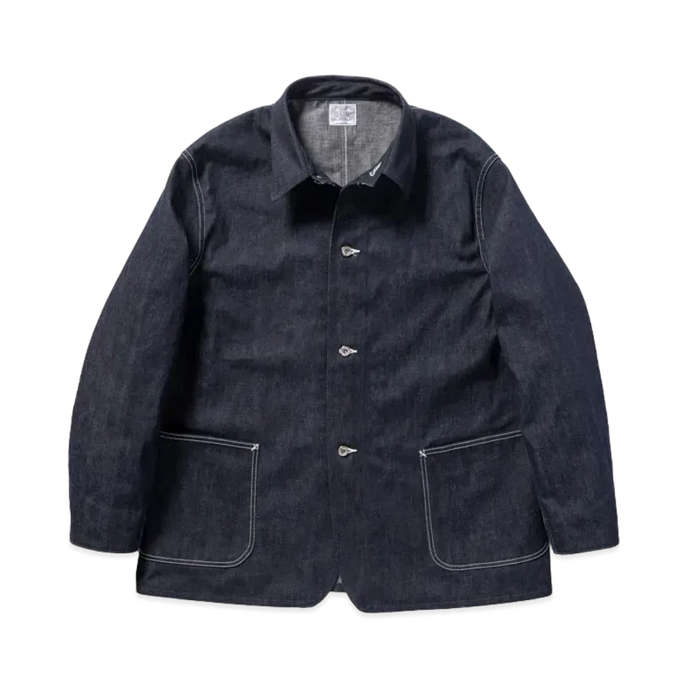 THE REAL McCOY'S WWII Denim Chore Coat "Indigo"