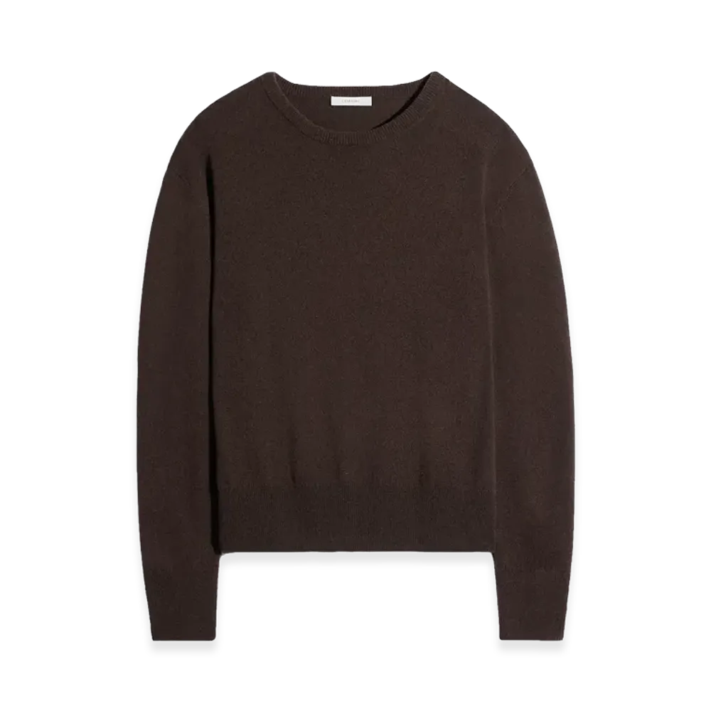 LEMAIRE Cashmere Wool Crewneck Sweater "Ebony"