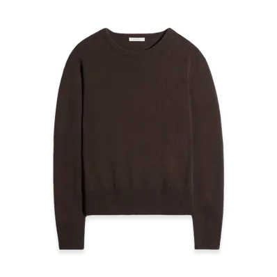 LEMAIRE Cashmere Wool Crewneck Sweater "Ebony"
