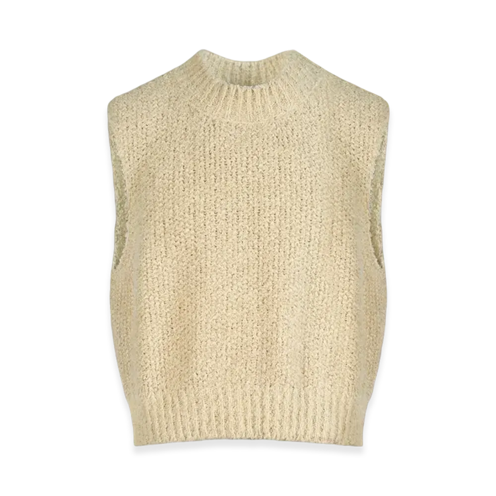 Maison Margiela Women's Knit Sleeveless Sweater "White"