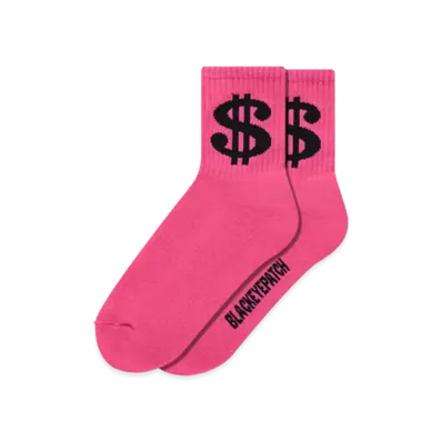 BlackEyePatch Dollar Sign Socks "Purple"