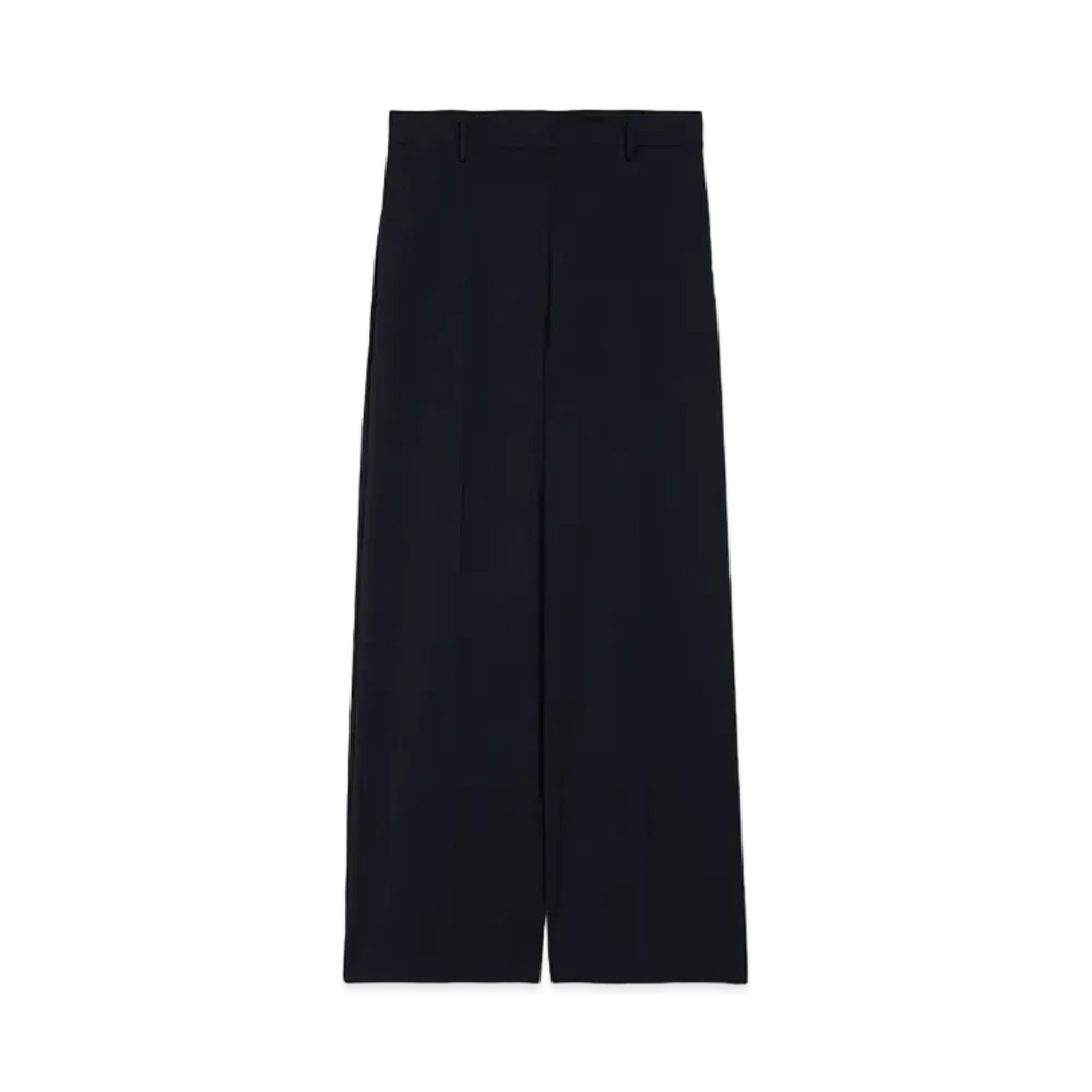 Max Mara Vizivo Pure Wool Straight Pants "Navy"