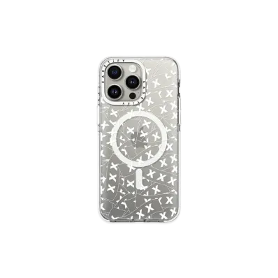 GOD SELECTION XXX x fragment design x CASETiFY Sticker Logo Clear White Case "Clear"