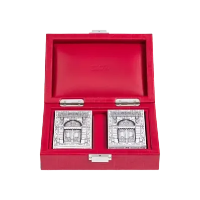 Dior Plying Cards Case Dior Oblique "Red"