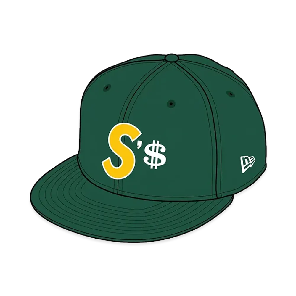 Supreme Money S Logo New Era "Dark Green"