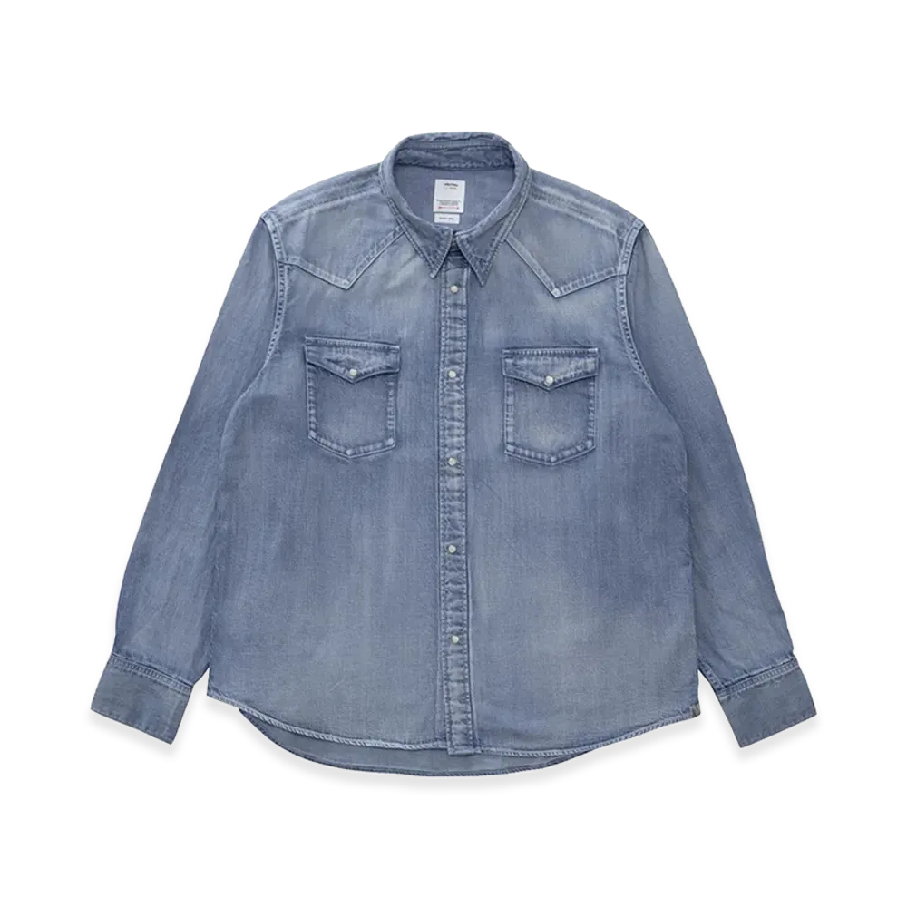 visvim Social Sculpture Shirt DMGD "LT.Indigo"