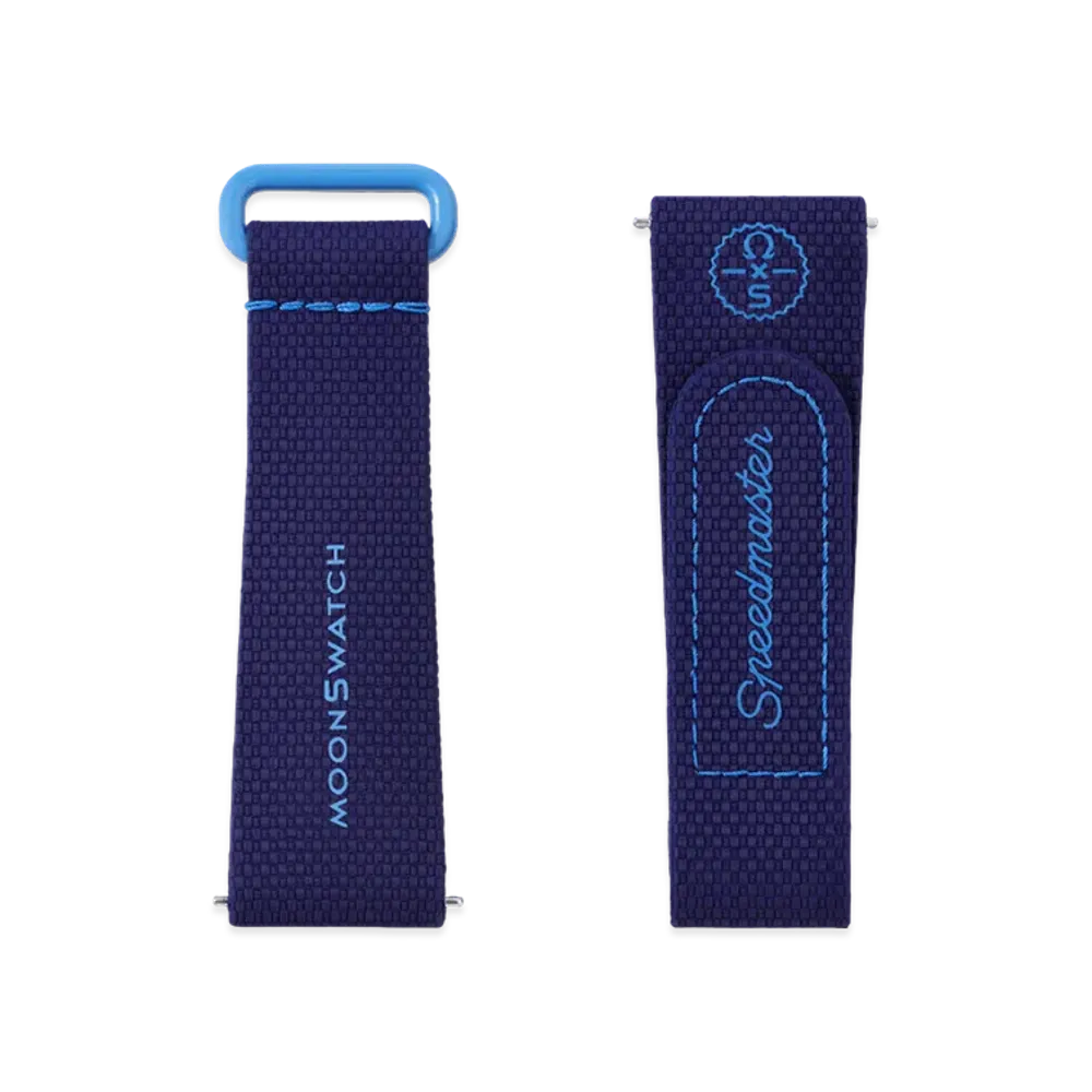 Swatch x OMEGA BIOCERAMIC MoonSwatch Rubber Strap "Navy Blue/Blue"