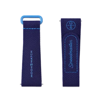Swatch x OMEGA BIOCERAMIC MoonSwatch Rubber Strap "Navy Blue/Blue"
