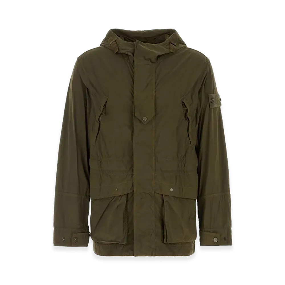 Stone Island Nylon Parka "Olive Green"