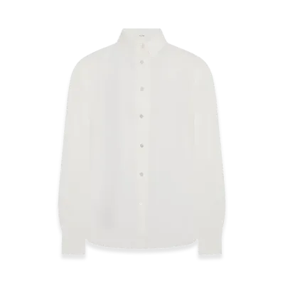 The Row Women's Sadie Cotton Shirt "White"