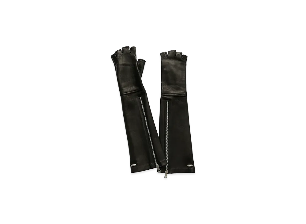 OUR LEGACY Women's Zipped Dining Glove "Black Nappa"