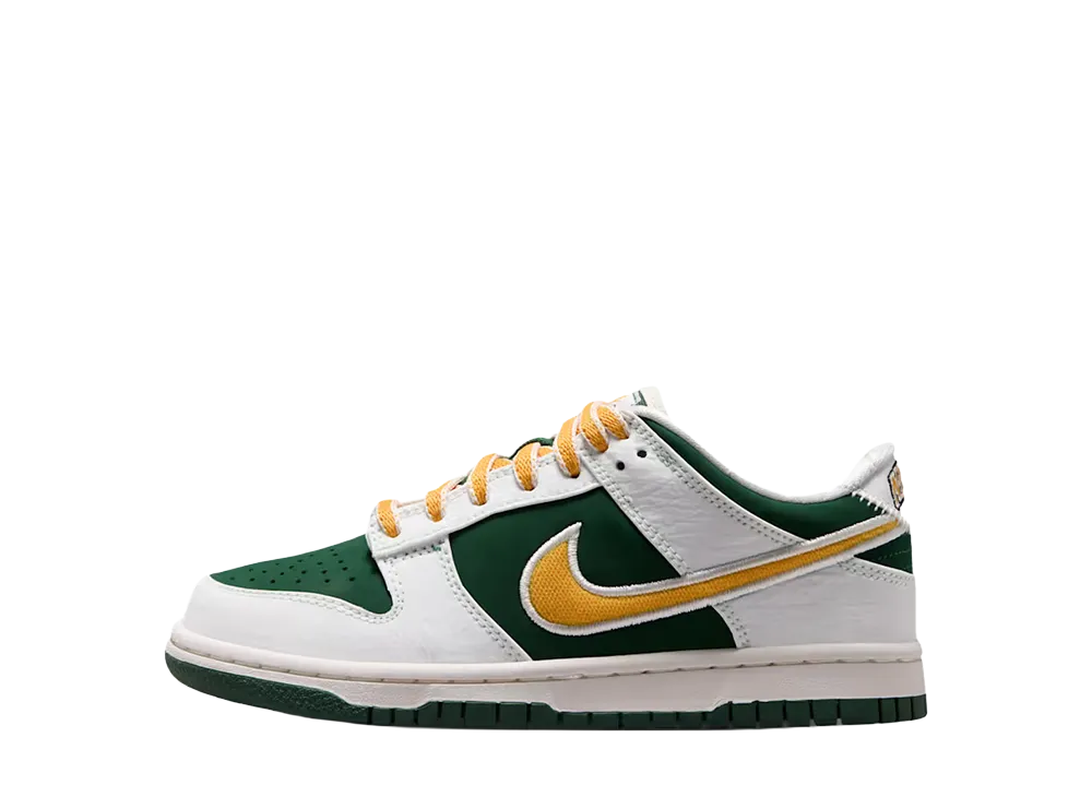 Nike GS Dunk Low LV8 "Sail/Fir/University Red/University Gold"