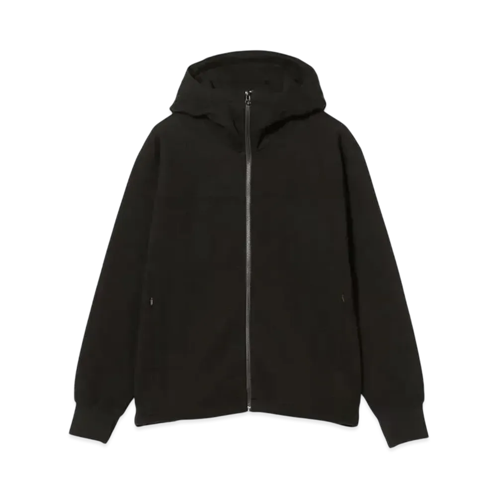 BEAMS Sweat Zip Up Hoodie "Black"